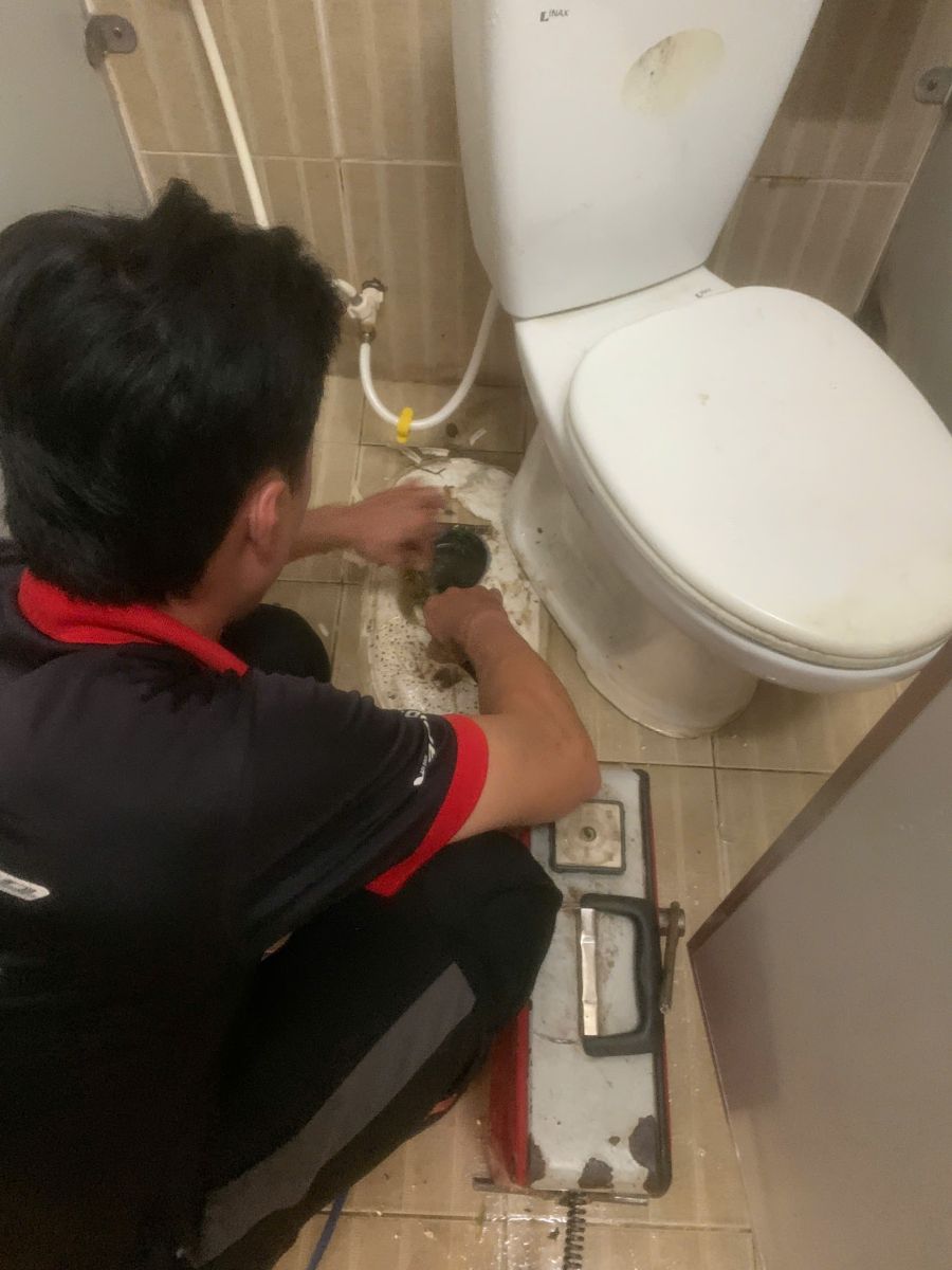 thông bồn cầu bình thủy, can thơ