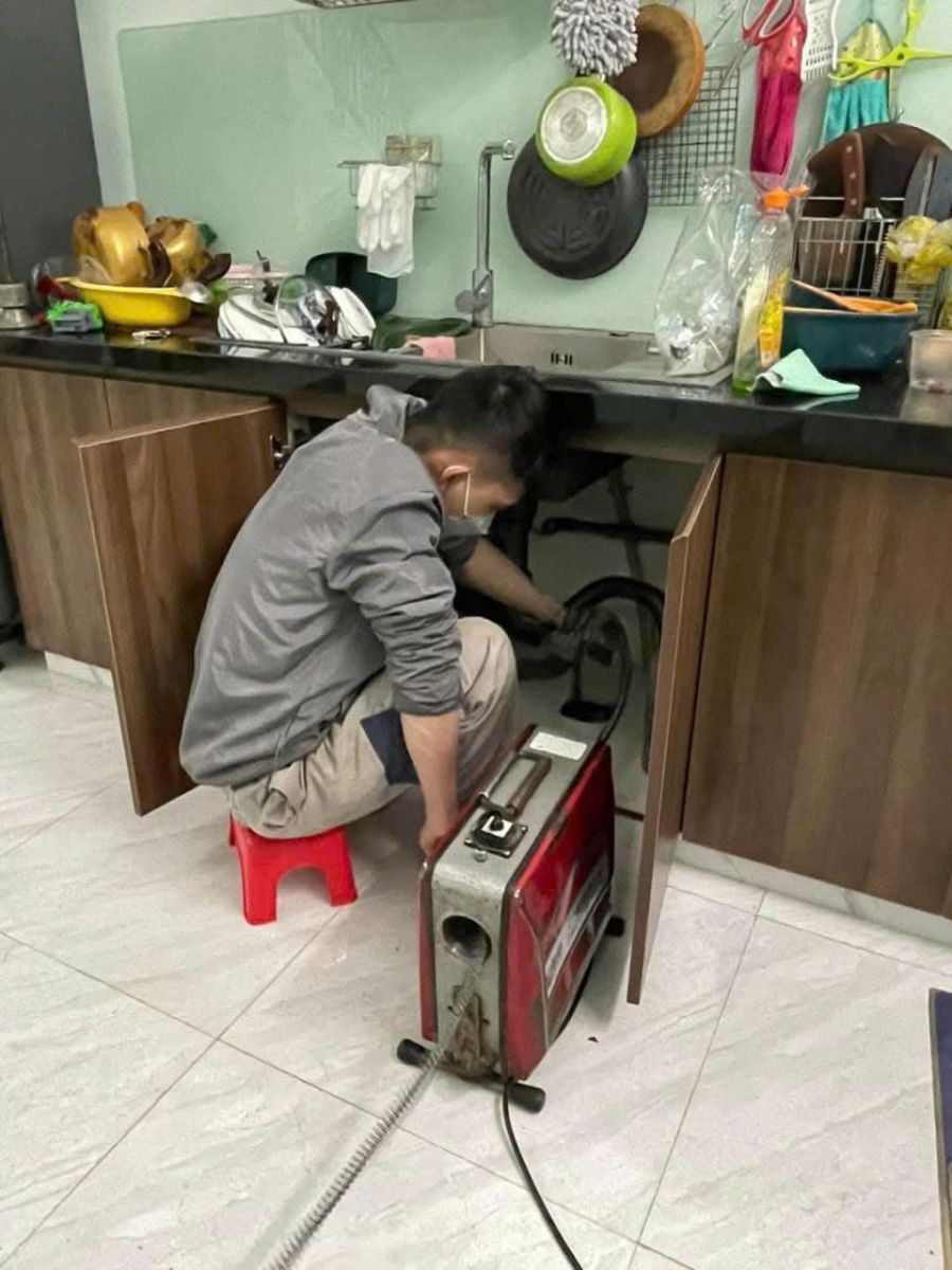 Thông bồn rửa chén Cần Thơ