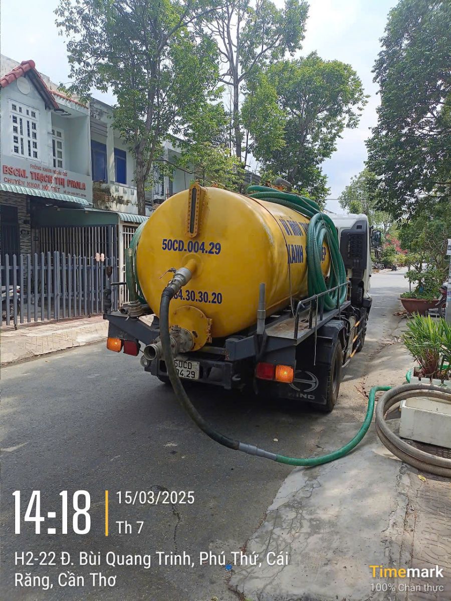 Hút hầm cầu Phường Hưng Phú, Cần Thơ