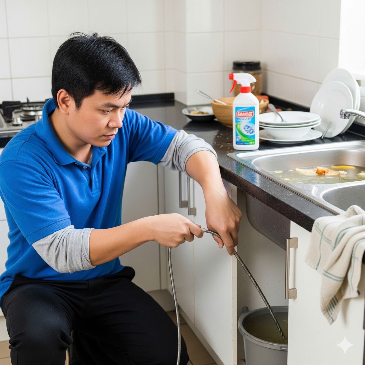 Thông bồn rửa chén Cần Thơ