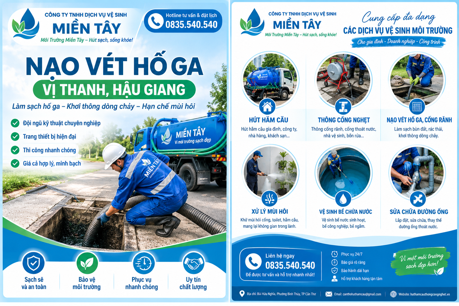 Nạo Vét Cống, Hố Ga Vị Thanh, Hậu Giang