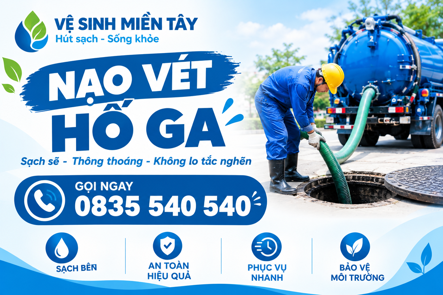 Nạo Vét Cống, Hố Ga Châu Thành, Hậu Giang