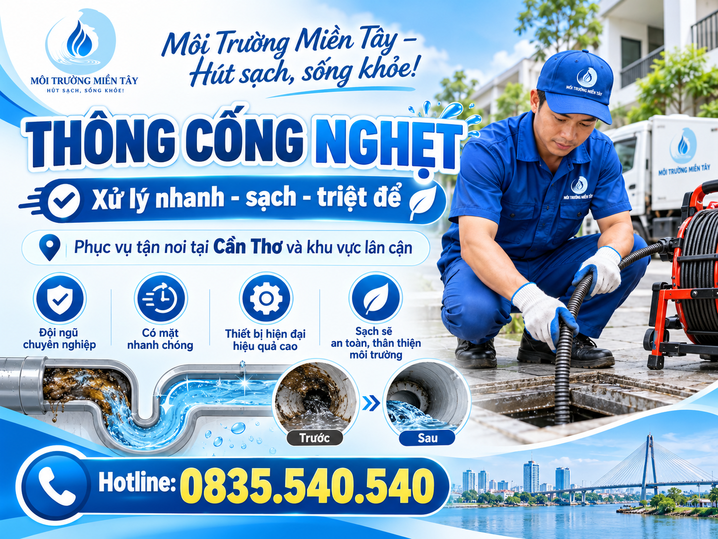 Thông Cống Nghẹt Chuyên Nghiệp Ngã Bảy